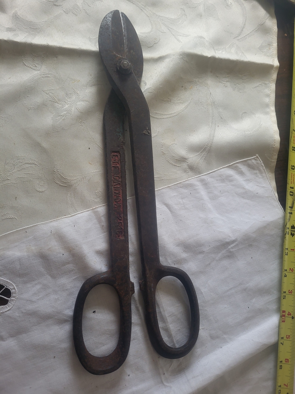 Vintage Tin Shears ETF CANADA Measures 16" Long